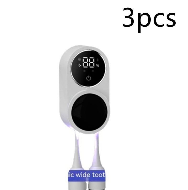 Portable UV Toothbrush Holder Sanitizer & Disinfectant with Toothpaste Accessories