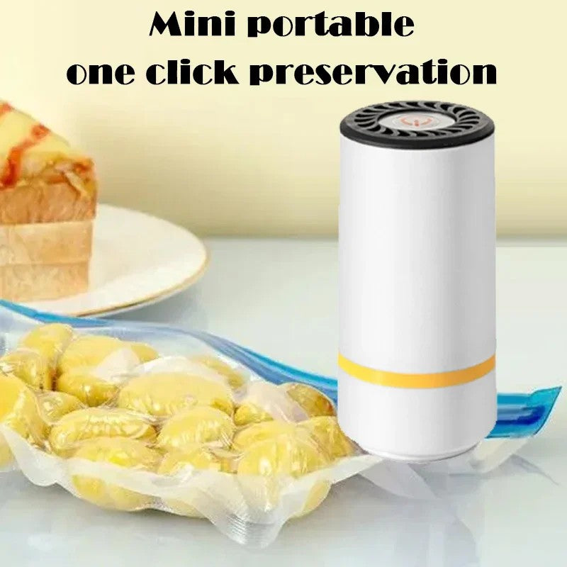 EcoSeal Pro   High-Quality Food Handheld Vacuum Sealer Portable & Rechargeable Vacuum Sealer (Vacuum Sealers+ 30 Reusable Vacuum Seal Bags