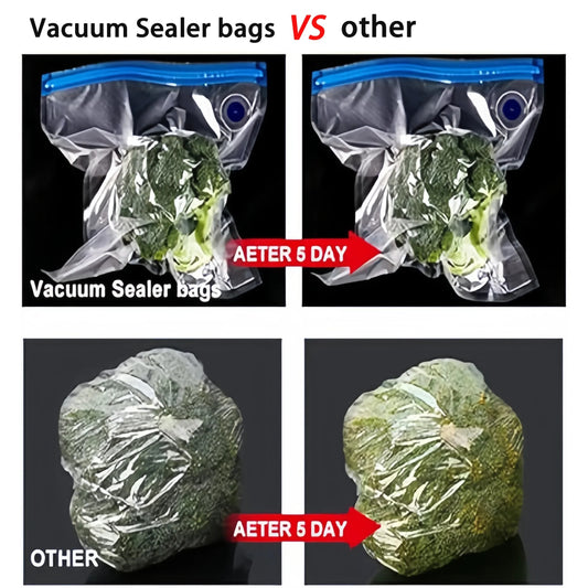 EcoSeal Pro   High-Quality Food Handheld Vacuum Sealer Portable & Rechargeable Vacuum Sealer (Vacuum Sealers+ 30 Reusable Vacuum Seal Bags