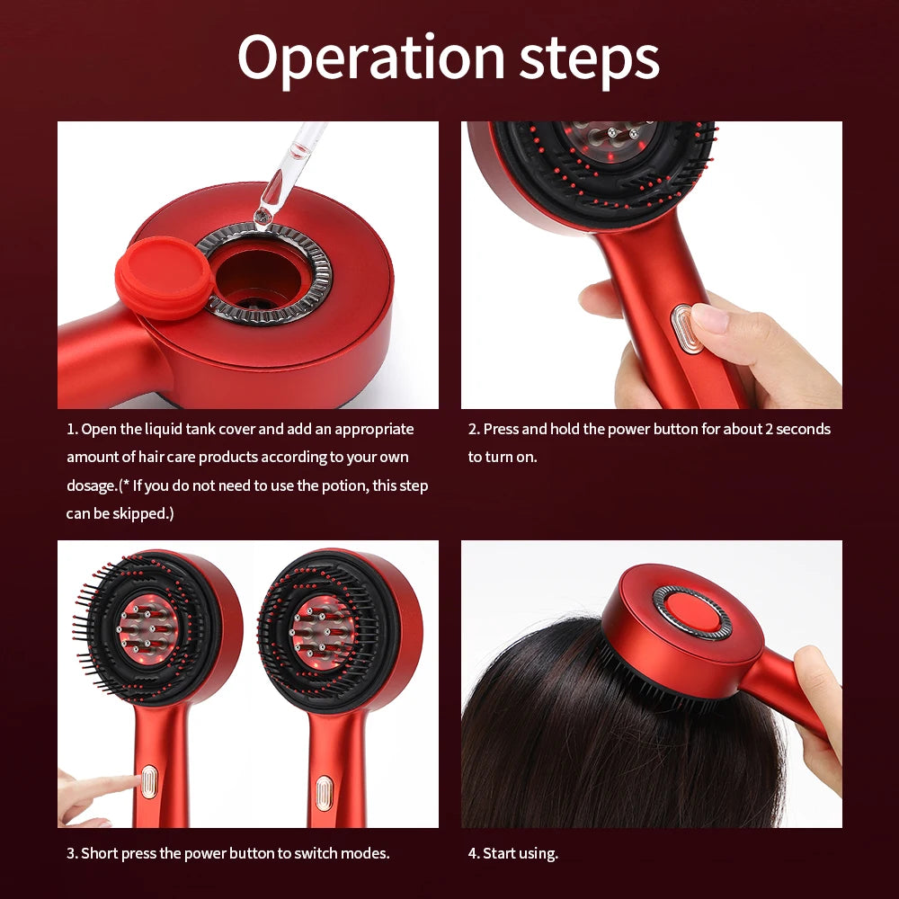 ScalpRevive Hair Massager - Portable electric scalp massager for hair growth and anti-hair loss care.