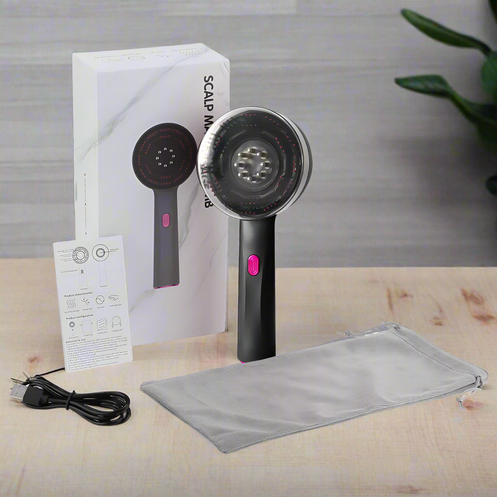 ScalpRevive Hair Massager - Portable electric scalp massager for hair growth and anti-hair loss care.